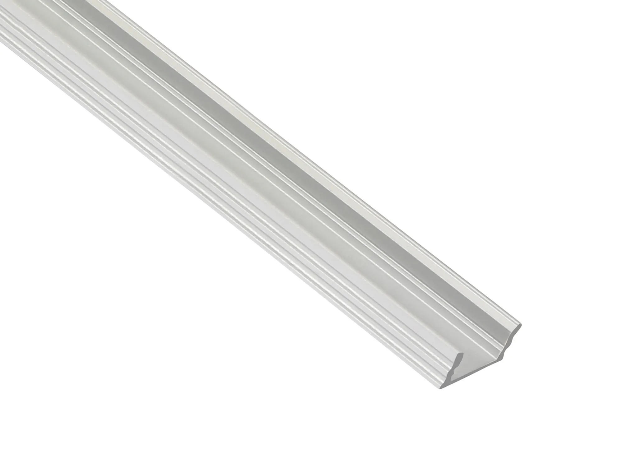 DA900006/2  2m Anodized Silver Aluminium Profile 17 x 7mm